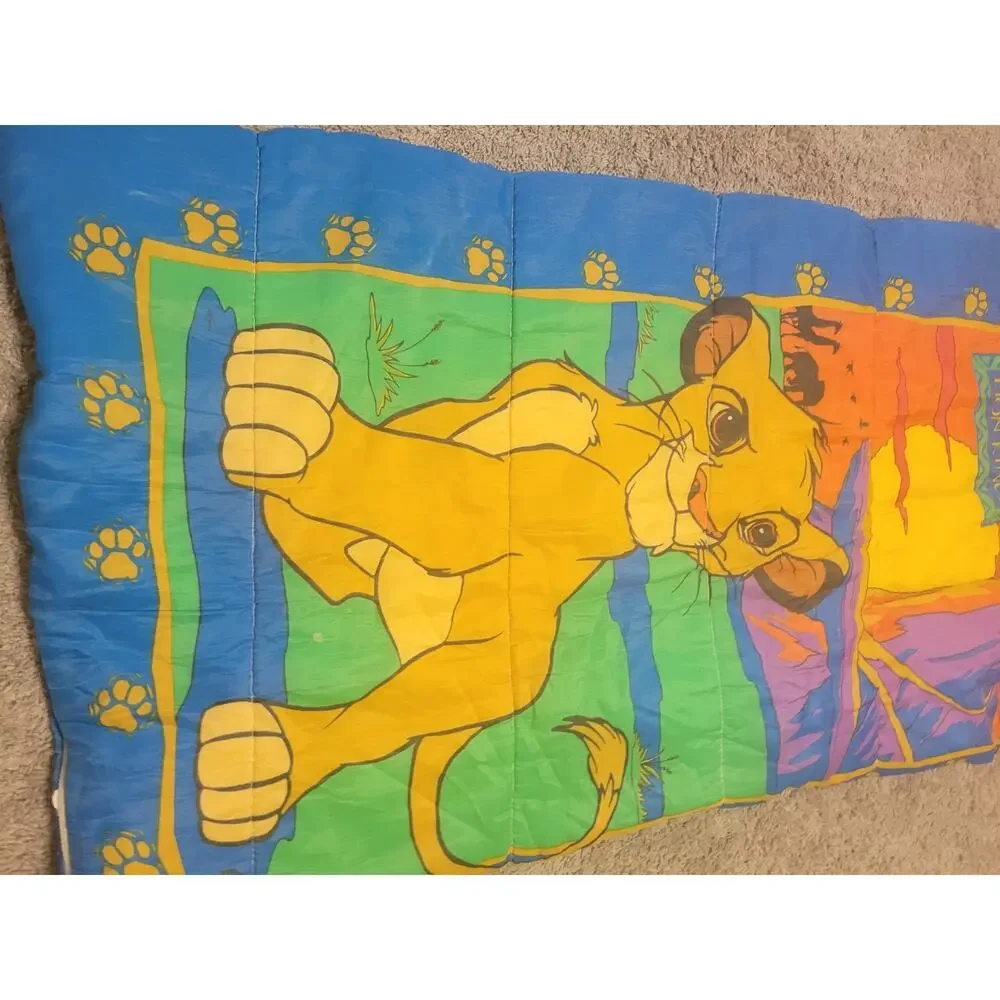 Vintage Disney The Lion King Simba 30x57” Children's Sleeping Bag